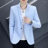 Herrenanzüge kleine Anzug Jacke Männer Koreanische Version Slim gutaussehende Teenager Feste Farbe Hemd vier Jahreszeiten Jugendtrend Mode