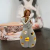 Titulares de vela do dia das mães Presente de resina estátua estátua Mãe abraço filha desktop ornamento de escultura artesanato figura souvenir doce fofo