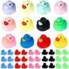 Baby Bad Spielzeug 20/10pcs Baby Bad Spielzeug süße kleine, quietschende Gummi -Enten mit Squeeze Sound Float Enten Babyparty Wasserspielzeug für Kinder