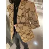 Abiti da donna alla moda abita da donna blazer abiti da design con lettere complete 2024 primaverili rilasciati tops