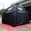 Tenda a cupola di ragno gonfiabile all'aperto all'ingrosso tenda evento nero giocattolo gazobe con 2 pareti trasparenti dimensioni e colore personalizzati