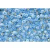 装飾的な花を巻く布布地花柄の壁シルクブルー人工花の背景結婚式の装飾のための背景