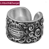 Pierścienie klastrowe Regulowany męski pierścień 925 srebrny srebrna początkowa marka ślubna biżuteria 2024 ANILLOS PLATA PARA MUJER R07