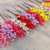 Fiori decorativi 66 cm/120 cm Fiore di seta artificiale Bluso di fiori di pesca ramo pieghevoli gambi lunghi sala da pranzo decorazione per matrimoni fai -da -te