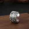 Clusterringen Verstelbare herenring 925 Sterling Silver Initial Wedding Brand Opening Jewelry 2024 Anillos Plata Para Mujer R07