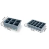 Ferramentas de molde de molde de gelo formato quadrado de silicone 2 polegadas de tamanho grande bandeja de cubo de gelo BPA BPA Flexível Flexível Big Cubo de molde de cubo de gelo