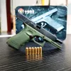 Gun Toys Alloy Empire G17 G34 Modelo de pistola ejeção de casca de casca de tacha de metal de pistola de metal de metal com coldre T240428