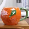 Mokken Creative Cute Pet Fruit Cup Ceramic Cup Aangepaste kinderbeker Melk Cup Europeaan en American Office Cup J240428