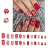 False Nails Nail Decoration Artificial Kit Christmas Wearable Festive Series Manicure Tips For Women Full Cover Gel