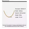 Real 3,2 mm Fashion Hip Hop Bijoux Hop Dubai Gold Chain Collier Nouveau design