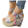 2023women sandals dentelle Lace Femme Femmes Tandes à talons Sandales Sandales Platage High Heels Chaussures Femme 240424