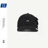 Softbal European American Street Personality Design Side Pocket Hiphop Quickdrying Dunne Soft Top Baseball Cap Men Women Niche Cap