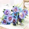 Flores decorativas 1pc Artificial Silk Flower Bunch Bridal Wedding Bouquet Decorações de casas El Garden Diy Craft Floral