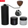 Xeoleo 28g Tragbare Kaffeemühle 38 mm Edelstahl 6 Sterne Burr Hand für Filter -Espressomaschinenhandbuch 240425