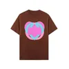 Men's T-shirt Love heart printing designer T-shirt men and women couples classic style loose casual short-sleeved tops