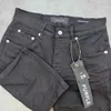 Purple Summer's Men's Black Denim Shorts Случайные растягиваемые стройные простые красивые пять квартальных штанов
