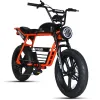 USA Warehouse Ready Stock Bike 20inch Fat Tire E-Bike 1000W Urban Electric Bicycle 45 km / H Adulte