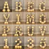 Ornaments Wedding Decorative Name Letters Alphabet Letter LED Lights Luminous Number Lamp Night Light Party Baby Bedroom Decoration Home
