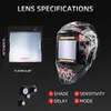 Big View Eara 4 Arc Capteur Din5-Din13 Solaire Auto Darkining Tig Mig Grinceing True Color Welding Mask / Cap / Welding Casque 240423