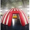10m diameter oxford Red White Circus entrance Inflatable igloo tent high quality pop up full dome party entry shelter for outdoor event