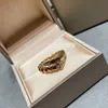Nouvelles arrivantes Bague de serpent de marque dupe de haute qualité pour les femmes avec des diamants
