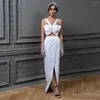 Saias simples Vestido de noiva de cetim clássico minimalista minimalista de noiva Prom completa skrit de duas peças saia
