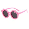 New Fashion Round Frame bow Pearl-set Sunglasses For Children UV Protection Colorful Sun Glasses For Girls Summer Outdoor Goggles