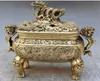 Marqué chinois vieux dragon dragon dragon foo fu dog lion encens burner encein7207296