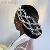 Cabelos de cabelo dz008 casamento tiara noiva headpieces shinestone bandana para cocar acessórios de noiva jóias