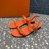 Designer Fashion Sandals Black Letter Button Women Summer Beach Slippers Flat Heels Casual Comfort 35-42 met doos