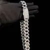 Jewellery Hip Hop Icy Diamond CZ Iced Out 18Mm Big Thick Chunky Heavy Curb Cuban Link Chains Bracelet Necklace