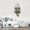 Dekorativa figurer Dream Catcher Car Pendant Five-Ring Double Layer Feather Wall Hanging Ornament Nursery Wedding Bedroom Home