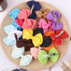 Accesorios para el cabello 20pcs/set 2.5 pulgadas mini arcos clips de cocodrilo Grosgrain Barrettes para bebés niños para adolescentes