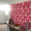 60cmx40cm roze bloemwandpanelen kunstmatige bloemen achtergrond voor bruiloftsfeestje baby bruids douche zijden faux kerstmuur 240417