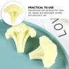 Dekorativa blommor blomkålmodell pvc broccoli skiva prop simulering liv gilla falsk konstgjord plast