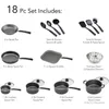 Tramontina Primaware 18 PCS Aluminum Non-stick Cookware Set with Pan and Spoon 240418