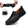 Casual Shoes Genuine Leather Formal Lofers For Men 2024 Slip On Moccasins Italian Male Driving Chaussure Homme 47