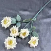 Dekorativa blommor 10st 5heads Färgglada rosen Artificiell Silk Wedding Hall Flower Wall Decoration Accessories Home Party Floral Arrangemang