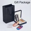 Hot Sale Gift Box Packing Usb Lighter Double Arc Windproof Lighter Touch Ignition Lighter For Cigarette