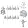 Decoratieve bloemen 12 pc's Crafts Kerstimitatie Berries Garland kunstmatige rode bessen stengels schuim