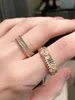 Projektant luksusowy pierścień biżuterii vancllf seksowne pikantne pary dziewczyny z kalejdoskopem szerokie i wąskie wydanie pełne diament