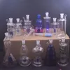 Tubos de fumantes 10pcs mini queimador de óleo de vidro Bongo de 10 mm de alça de junta com pyrex grosso reciclador de reciclagem Dab Rig Rig Ashcatcher Macho P DHKJX