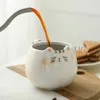 Tazas 1 linda taza de cerámica en forma de gato 380 ml/13 oz de café y taza de agua J240428
