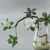 Dekoracyjne kwiaty sprig azalea gałązki miękkie i łatwe do kształtowania uschniętej dekoracji ślubnej fałszywe gałęzie jedwabne świąteczne wystrój domu