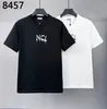 DSQ Phantom Turtle Mens T-shirts Men's Black White Cotton T-shirt With Print Mens T-shirts à manches courtes Tshirts Summer Hip Hop Tops Streetwear |5643