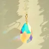 Tuindecoraties 2 stks Zon Catcher Lotus Prism Crystal Suncatcher regenboog kristallen lichtvanger Hangende decoratie voor raam tuinauto charme