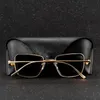 Vintage Steampunk Sonnenbrille Männer 2024 Retro Metall Square Eyewear Trendy Brand Sonnenbrillen Schatten für Frauen Lunette de Soleil 240424