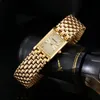 Berny Gold Watch for Women Square Ladies Quartz orologio da polso in acciaio inossidabile Piccolo Luxury Casual Fashion 240425