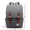 Vintage 16 Zoll Laptop Rucksack Frauen Leinwand Taschen Männer Leinwand Reise Freizeit -Rucksäcke Retro Casual Bag School Taschen für Teenager 240420