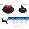 Cat Costumes 2x Halloween pour le vampire thème Pet Funny Party Costume Accessoires Kitten Cosplay Dress Up Cloak Puppy Kitte